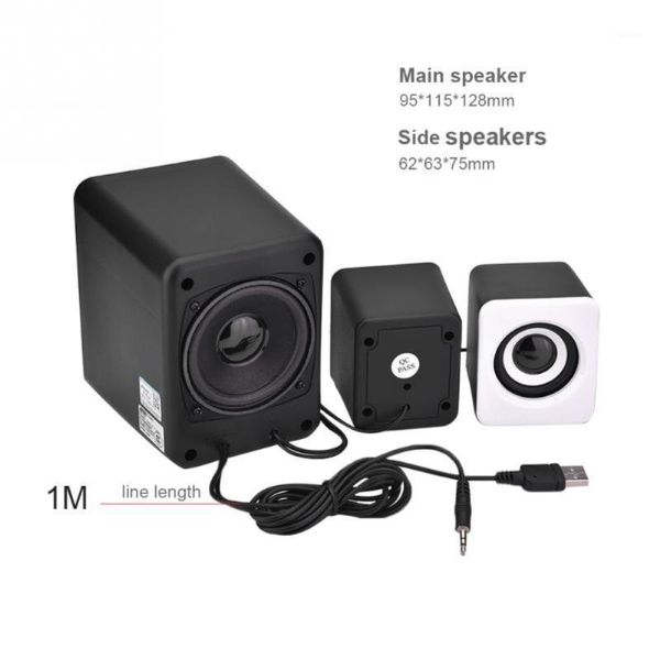 

d-202 usb wired combination speaker stereo computer speakers bass music player subwoofer for cellphone lappc speakers
