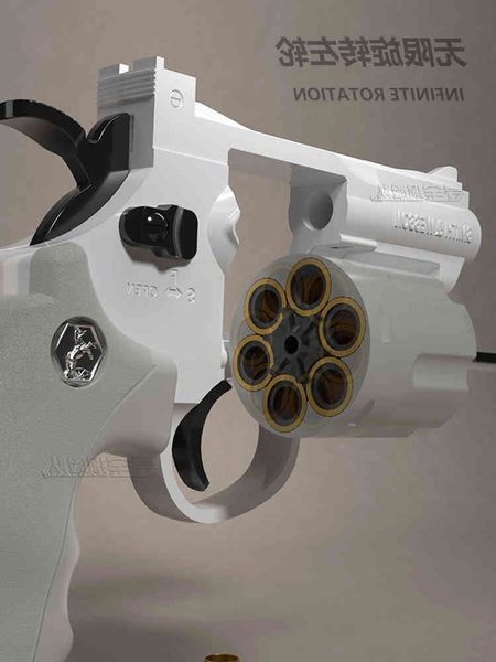 

29left wheel toy gun smashes cannon small moon zp5 soft bullet shell throwing hand grabs metal 3 children's simulation boy eats chicken