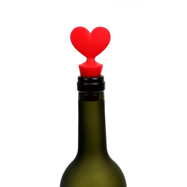Silikon Şişe Stoper Şişe Kapağı Şarap Aracı Cork Şaraplar Pourer Tıpalar Sevimli Üst Poker Taze Tutucu Jel Cork Bar Yeni A55