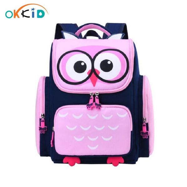 

okkid children school bags for girls cute waterproof animal backpack schoolbag kids pink book bag elementary school backpack wmtqca xhlove