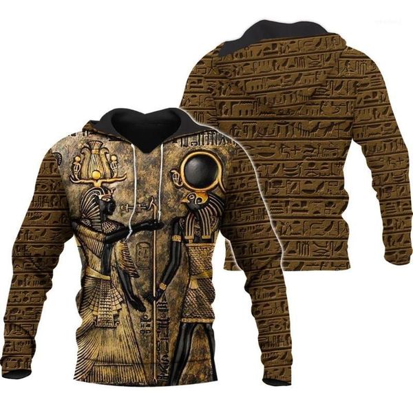 

plstar cosmos mysterious retro ancient egypt pharaoh totem 3d hoodies/sweatshirt winter autumn funny long selvee streetwear-151, Black