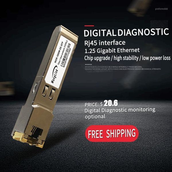 

fiber optic equipment gigabit ethernet port sfp module rj45 switch gbic 10/100/1000 connector copper module1