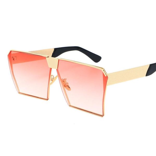 

fashion big frame square sunglasses men women mirror sunglasses brand designer uv400 occhiali da sole uomo, White;black