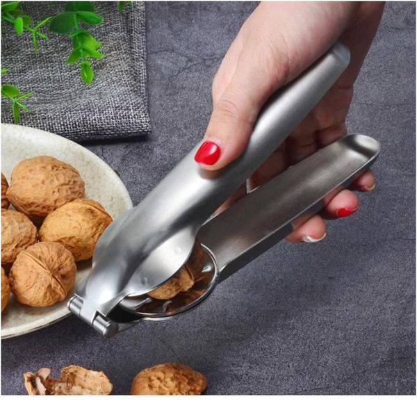 

stainless steel nutcracker sheller crack chestnut clip nut opener cracker sheller walnut plier kitchen nut sheller cl bbyuui
