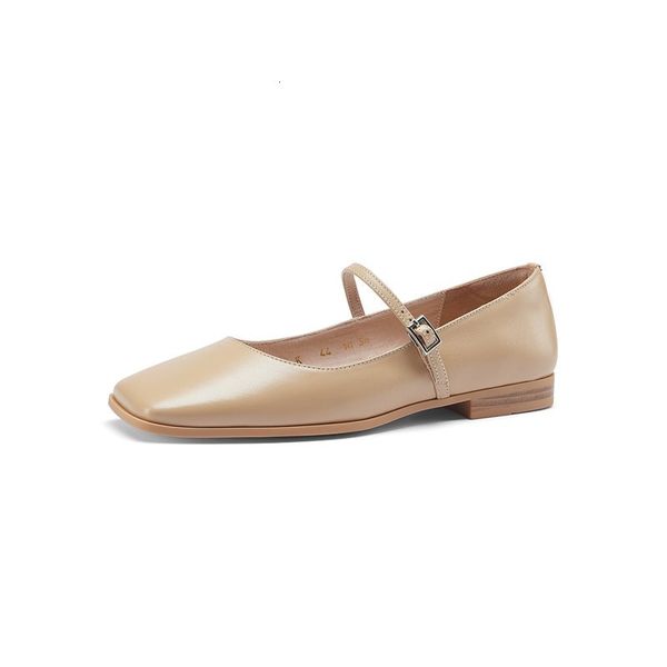 

genuine 2021 new women apartments mary janes digit foot nude shoes see ladies'shoes aowz, Black