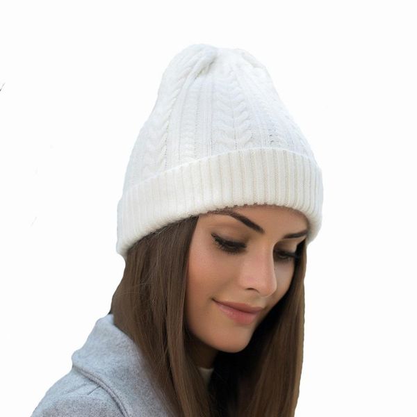 

quality [rancyword] high winter knitted hats for women pompom wool knitting warm beanies skullies girls gorros rc1223-1, Blue;gray