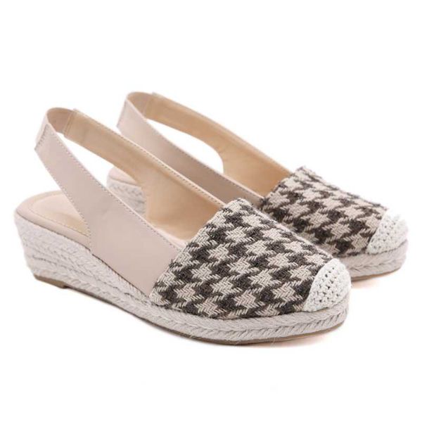 

new women's sandals woven shoes large sizecasual round head sandalswomen's sandals solid color woven women's shoes strap, Black