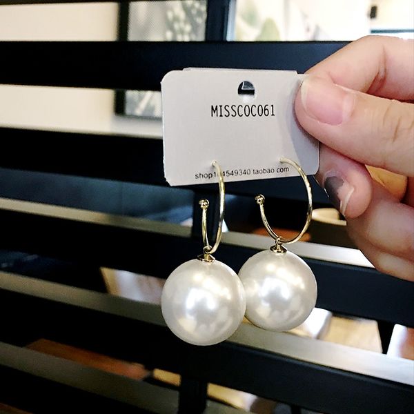 

new arrival simulated-pearl classic earring water drop women dangle earrings korean personality simple trendy earrings female jewelry, Silver