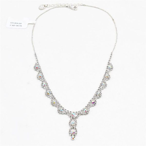 

korean edition new color crystal delicate necklace joker fashion, Silver