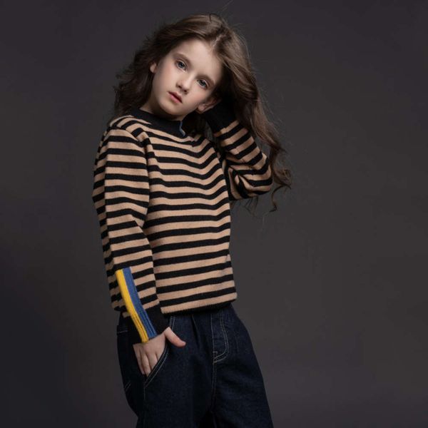 

new 2020 striped british sweater sle children's ba cashmere men's and women's parent child thickened pullover, Blue