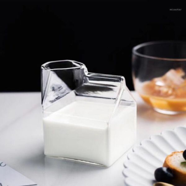 

mugs milk mug 350ml glass carton box coffee and cup half pint style creative creamer jug christmas birthday gift1