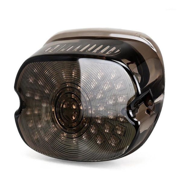 

smoked motorcycle led tail lights for sportster 2002-2010 dynas license plate light1