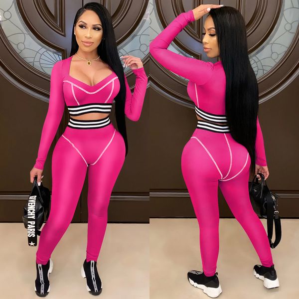 

autumn new pants suit striped color matching t-shirt elegant womens commuting wear two-piece suit, Black;white