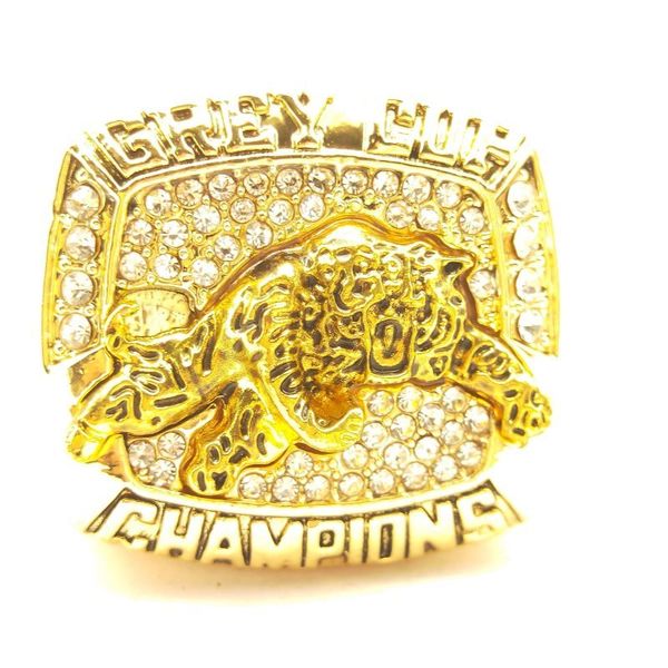 

designer 1999 bc lions champion ring fan gift wholesale drop shippingcollector's gift, Slivery;golden