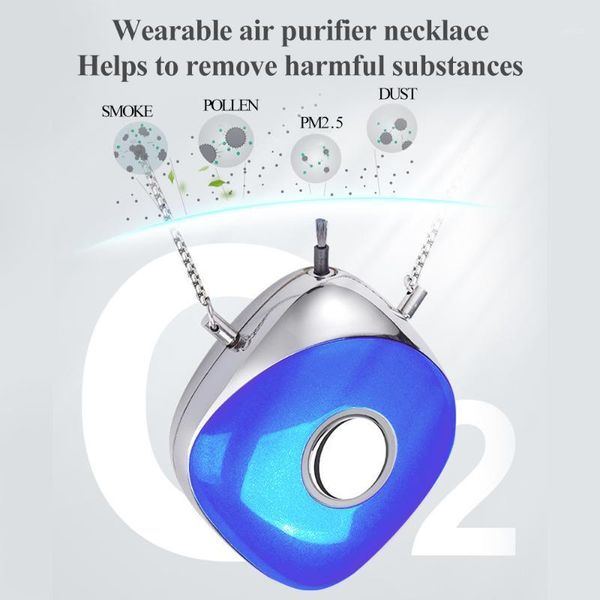 

air purifiers necklace purifier mini usb portable personal wearable negative ionizer anion cleaner freshener 2.51