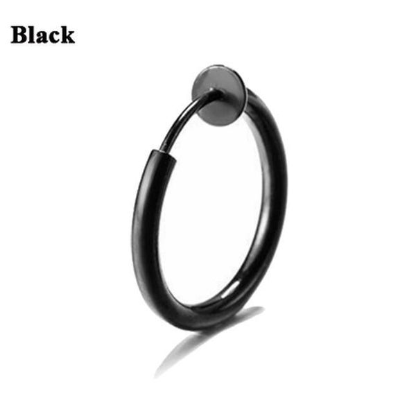 

1pc clip on earrings for women men fake spring clip on nose clips ring stealth hoop lip ring helix ring hoop q jllfys, Silver