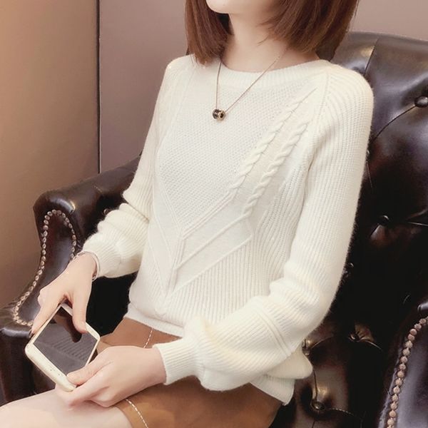 

loose pullovers candy colors short women's sweater, Gray
