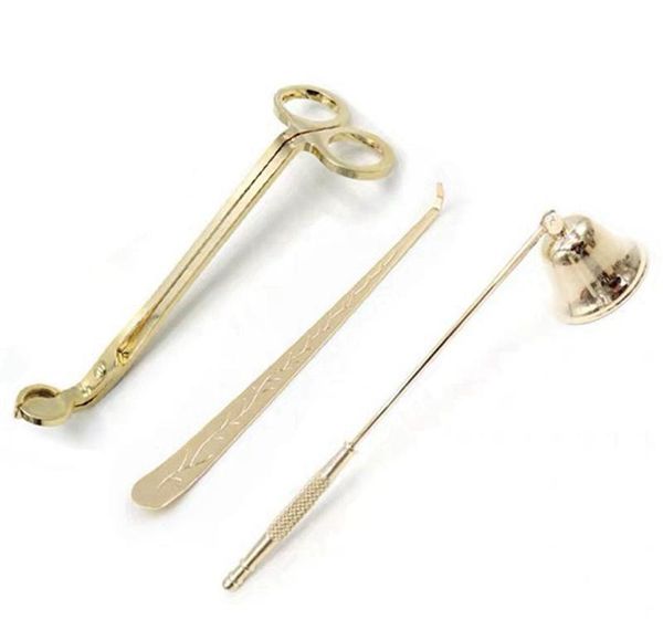 

3pcs candle accessory set stainless steel bell snuffers candle wick trimmer candles wick dipper candles scissors cu bbyfqx cxj_love