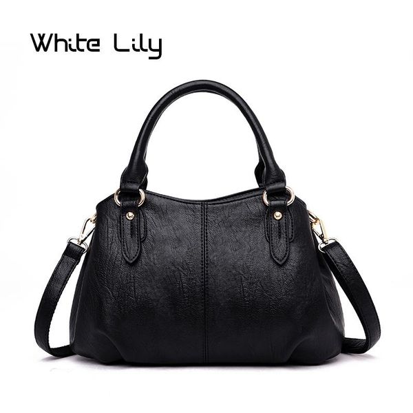 

white lily women patchwork pu leather tote bag fashion large handbags ladies casual shoulder bag messenger bags