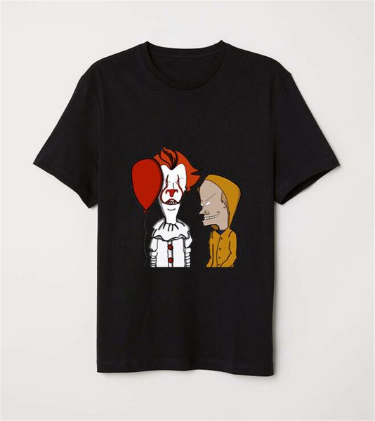 

beavis and butthead x it pennywise and georgie halloween horror black t-shirt new cool tee shirt sport hooded sweatshirt hoodie