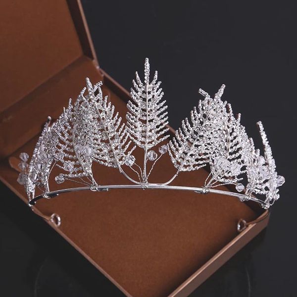 

bridal headdress korean 2019 new style hairdressing evening wedding dress accessories super flash crown, Silver