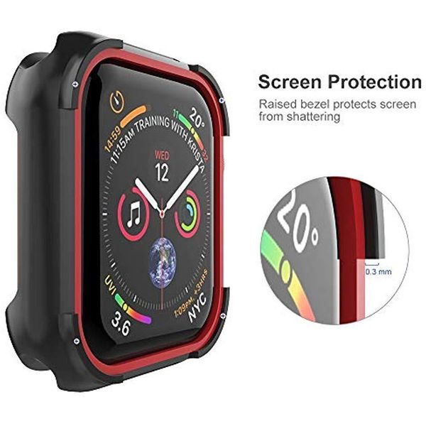 

силиконовые часы cover case для apple watch 5 4 40 мм 44 мм, совместимый с серии apple iwatch серии 3 2 1 38 мм 40 мм sqcxte dh_seller2010