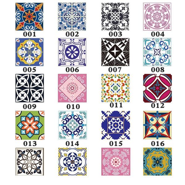 

15pcs/set 8/10/12/15cm floor tiles diagonal wall stickers desk wardrobe decoration art mural bathroom waist line pvc wal wmtoei