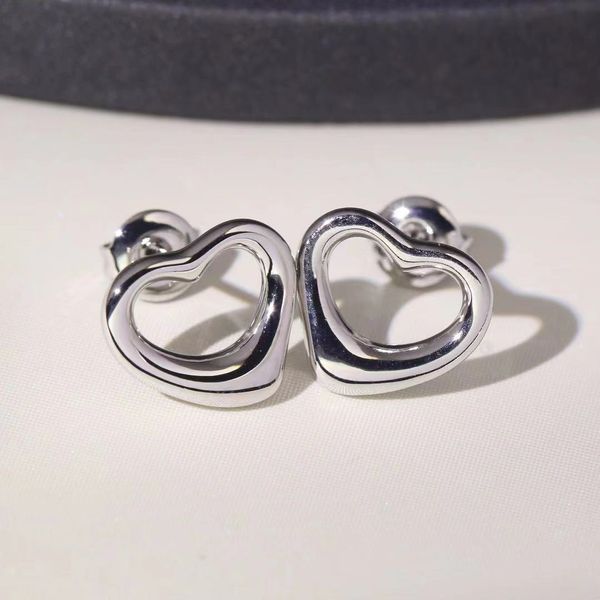 

2021 fashion earrings silver rose gold earrings womens stainless steel jewelry stud heart earrings men earring, Golden;silver
