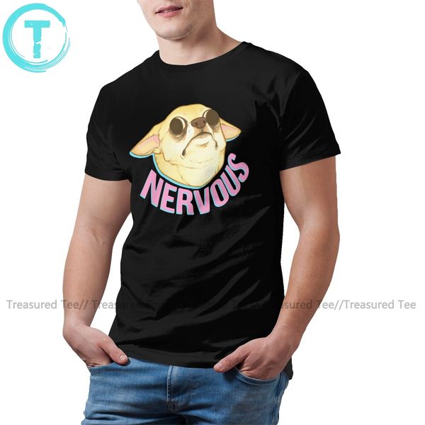 

чихуахуа футболка нервной chihuahua футболка мужской короткие рукава tee shirt пляж fun plus размер печати tshirt спорта толстовка с капюшон