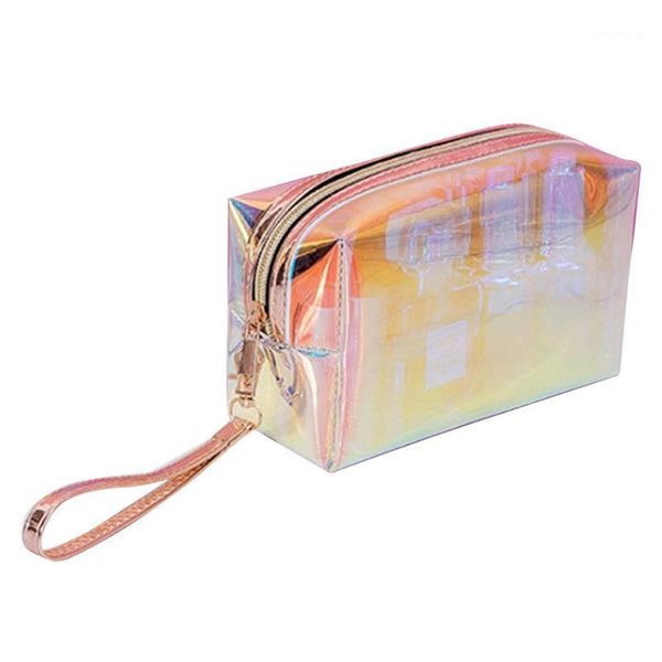 

cosmetic bags & cases transparent bag female storage waterproof wash1