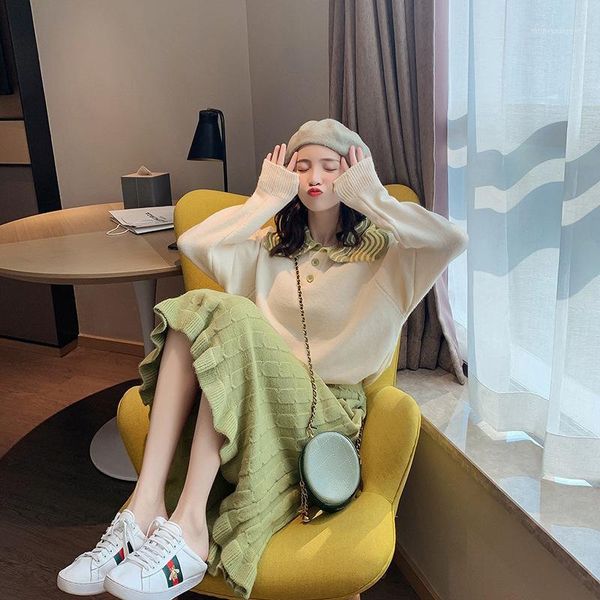 

new autumn fashion knitted net red wool dress in autumn1, Gray