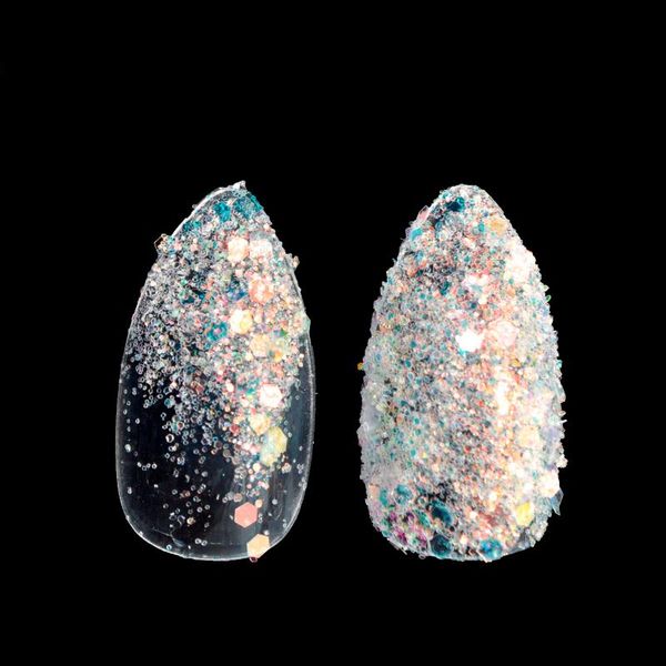 

nail glitter mix size acrylic powder clear diy art sequins 3d dust decorations sunshine gold 295, Silver;gold