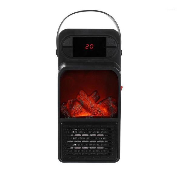 

handle space heater 900w led display mini wall-outlet electric heater eu plug-in air warmer household wall fan for home/o1