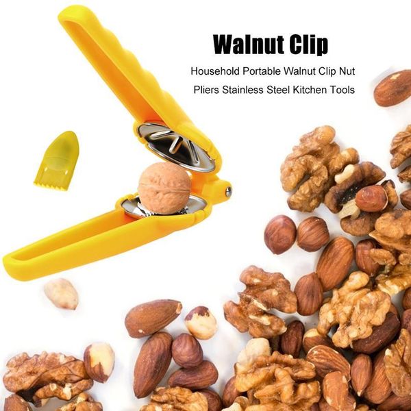 

nut opener cutter gadgets 2 in 1 quick chestnut clip walnut pliers metal nutcracker sheller kitchen tools stainle bbypjt