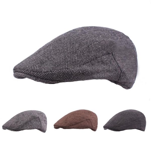

berets artist model vintage formal wear cap men outdoor breathable golf noble hats women sboy hat mature dad bl17, Blue;gray