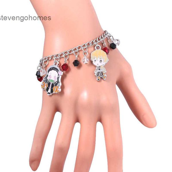 

zi cartoon ghost killing blade dou bracelet you tan zhi lang yi's help color doll character pendant, Silver