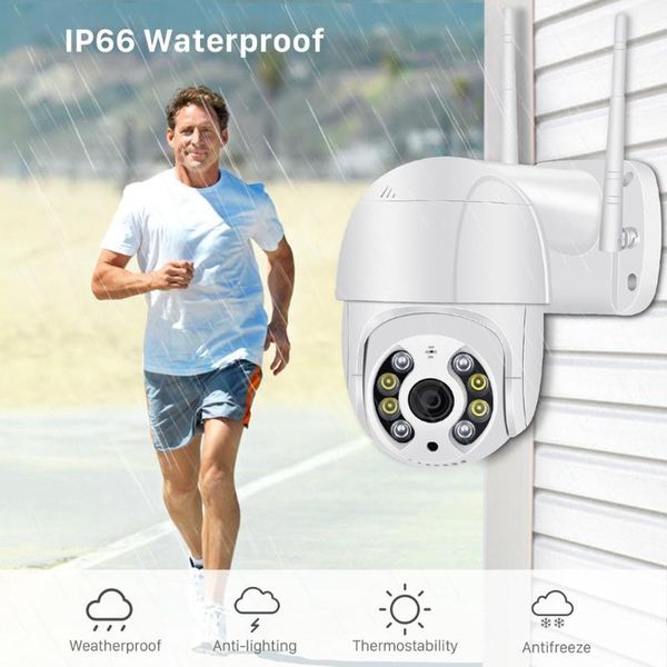 

1080p ptz wireless ip camera waterproof 4x digital zoom mini wifi security cctv camera audio ai intelligence
