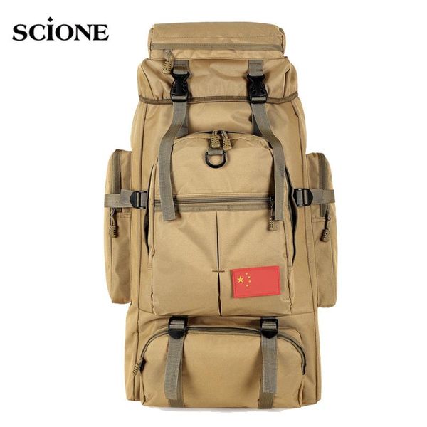 

outdoor bags 70l sports backpack tactical bag hiking knapsack army travel camping rucksack men mochila tatica bolsa militar xa829wa