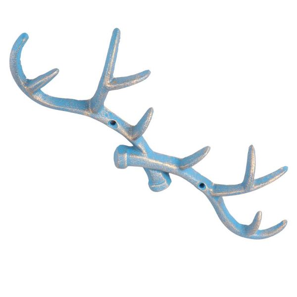 

1pc vintage antler decoration hook coat hanging hook stylish wall-mounted hanger