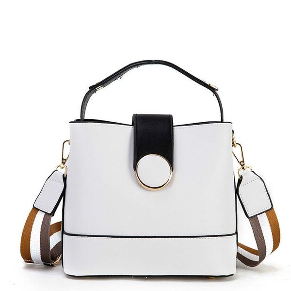 

2020 fashion bucket bag women's crossbody bags beach handbag portable shoulder messenger wicker bag detachable strap