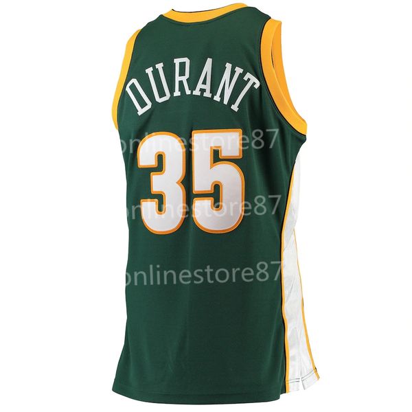 

2007/08 vintage mitchell & ness # 35 green road hardwood jersey customize any name and digit basketball jerseys, Black