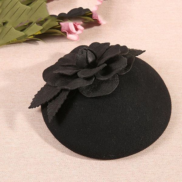 

2019 fascinating fedoras elegant female wool felt mesh bow floral pillbox hat with veils ladies fascinator wedding hats lm053 h wmtnes