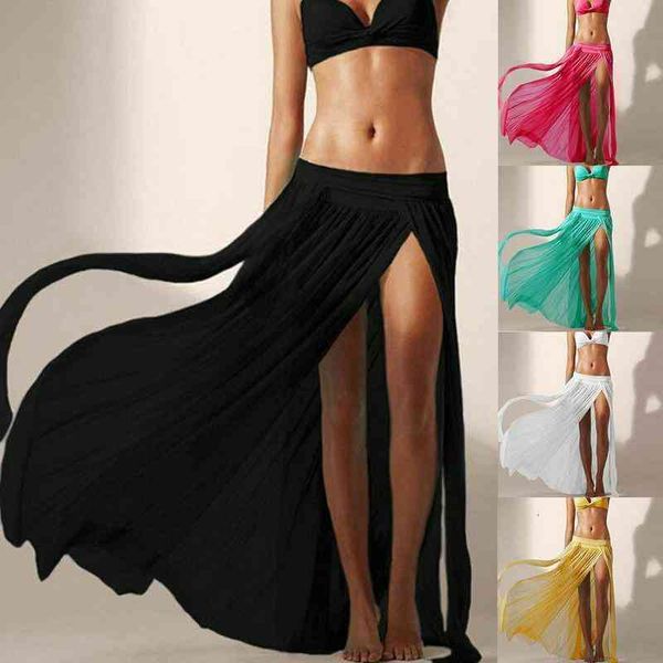 

women summer fashion bikini cover up ladies swimsuit beach maxi wrap skirt sarong beachwear, White;black