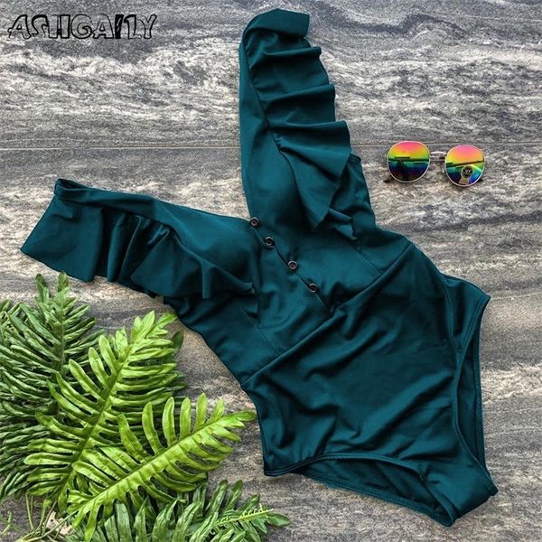 

one piece deep v swimsuit women swimwear bandage halter bathing suit beach wear summer bodysuit monokini maillot de bain y200319, White;black