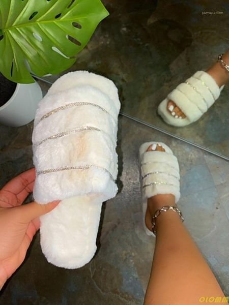 

slippers 2021 women's shoes open toe fashion plush outdoor flat sandals comfortable plus size 431, Black