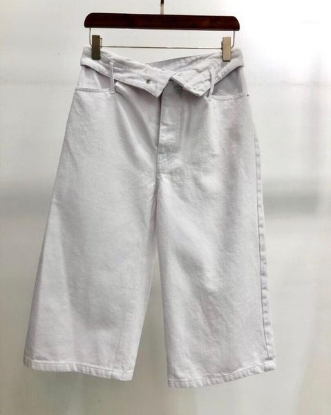 

women pants white pleated casual jeans1, Blue