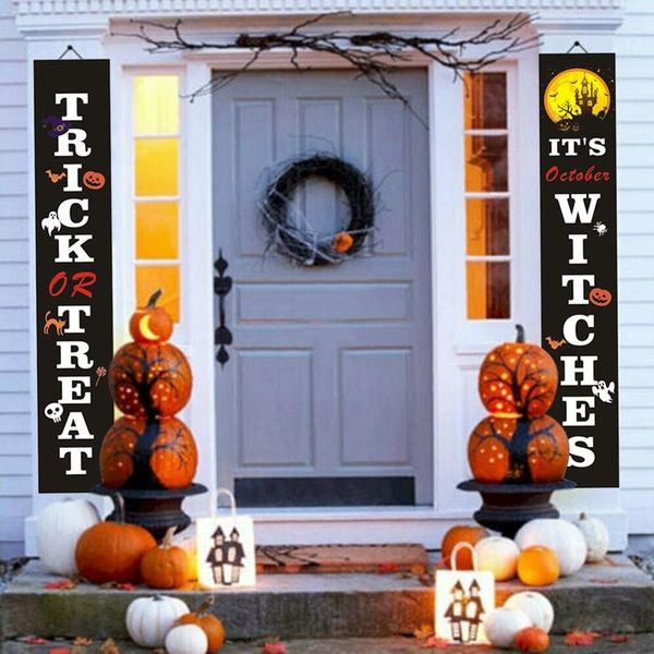 

патежим хэллоуин дверной коулт хэллоуин украшение для домашнего хитрость или лечить партии ужасов поставляет октябрь октябрь декор sqcijh