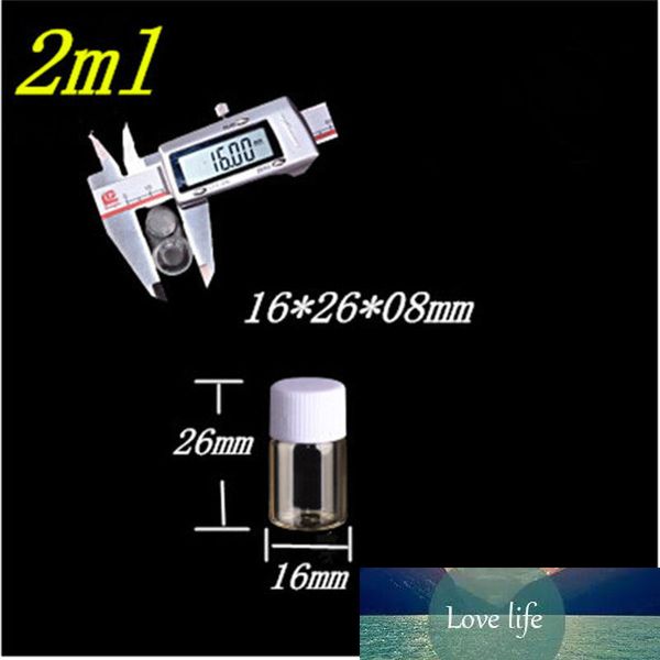 50 шт. 16x20x8 мм чистые прозрачные маленькие стеклянные бутылки с пластиковой крышкой DIY 2 мл мини милые подарочные барабаны пробирки контейнеры