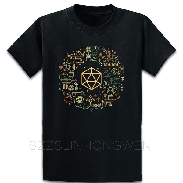 

polyhedral d20 dice nature druid tablerpg t shirt fit print breathable trend letters summer style shirt sport hooded sweatshirt hoodie