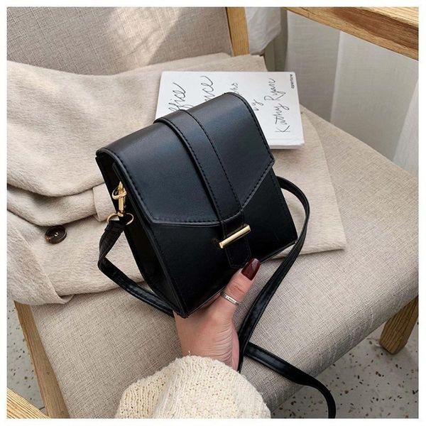 

bag 2020 new small square bag korean fashion mobile phone shoulder diagonal belt buckle handbag